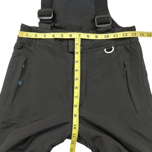 Slalom Ski Snow Bibs Overalls Youth 12 Medium Black Unisex Insulated Outdoor - Picture 10 of 11